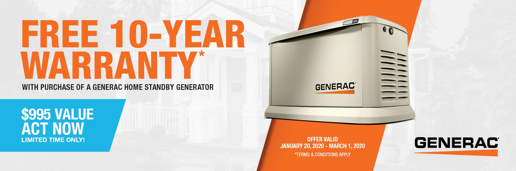 Homestandby Generator Deal | Warranty Offer | Generac Dealer | Austin, TX